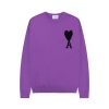 Ami de Coeur Purple Crewneck Jumper