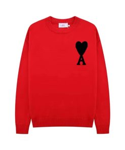 Ami de Coeur Red Crewneck Jumper