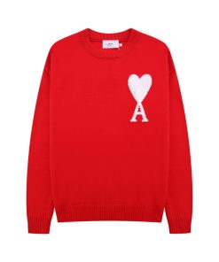 Ami de Coeur Red Crewneck Jumper