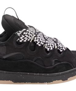 Lanvin Leather Curb Stripe Black