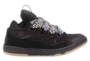 Lanvin Leather Curb Stripe Black