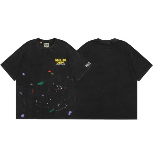 Gallery Dept. Black Painted T-Shirt