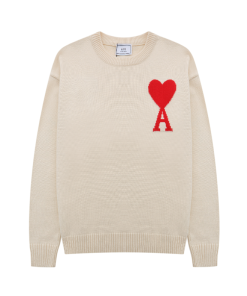 Ami de Coeur Cream Crewneck Jumper