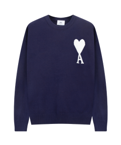 Ami de Coeur Marine Crewneck Jumper