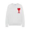 Ami de Coeur White Crewneck Jumper