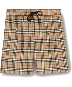 Burberry Check Drawcord Swim Shorts