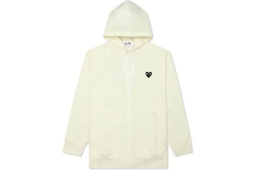 Comme des Garcons PLAY Play Big Black Heart Zip Up Hoodie