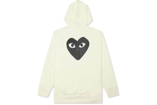 Comme des Garcons PLAY Play Big Black Heart Zip Up Hoodie - Image 2