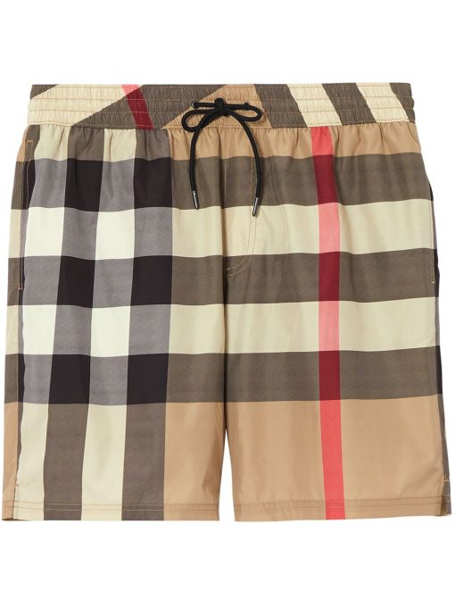 Burberry Check Drawcord Swim Shorts