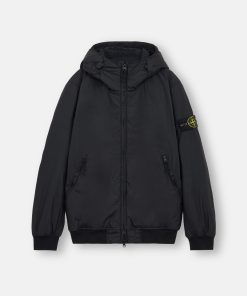 Stone Island Logo Patch Hooded Track Jacket