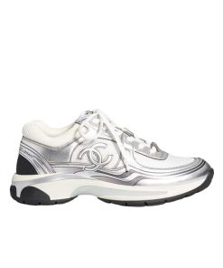Chanel Sneakers Silver