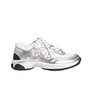 Chanel Sneakers Silver