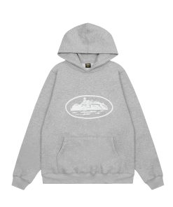 Corteiz Alcatraz Grey Hoodie