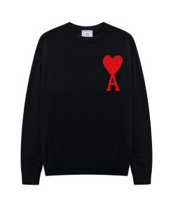 Ami de Coeur Black Crewneck Jumper